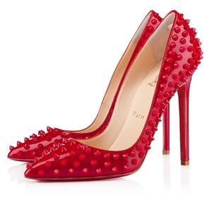 Christian Louboutin Pigalle Red Spike 120
